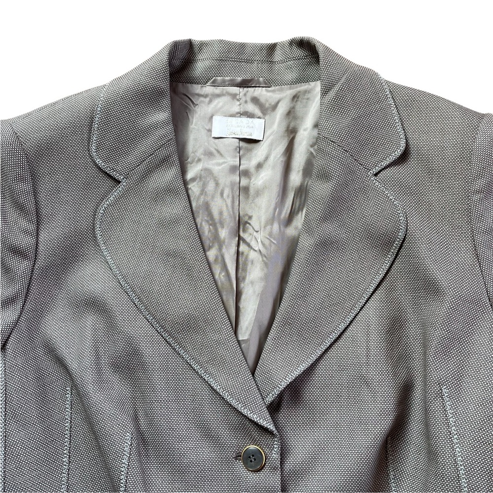 ESCADA EXCLUSIVE FOR NEIMAN MARCUS GRAY BLAZER JACKET - Picture 2 of 13